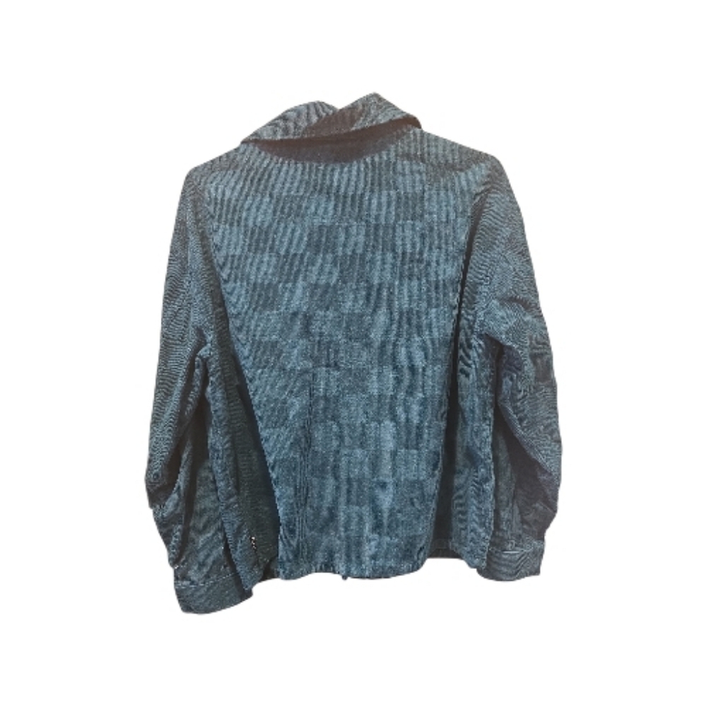 VANS Check It Out Woman Jade Green Streetwear Corduroy Shacket Jacket Snap Sz S - Picture 2 of 9